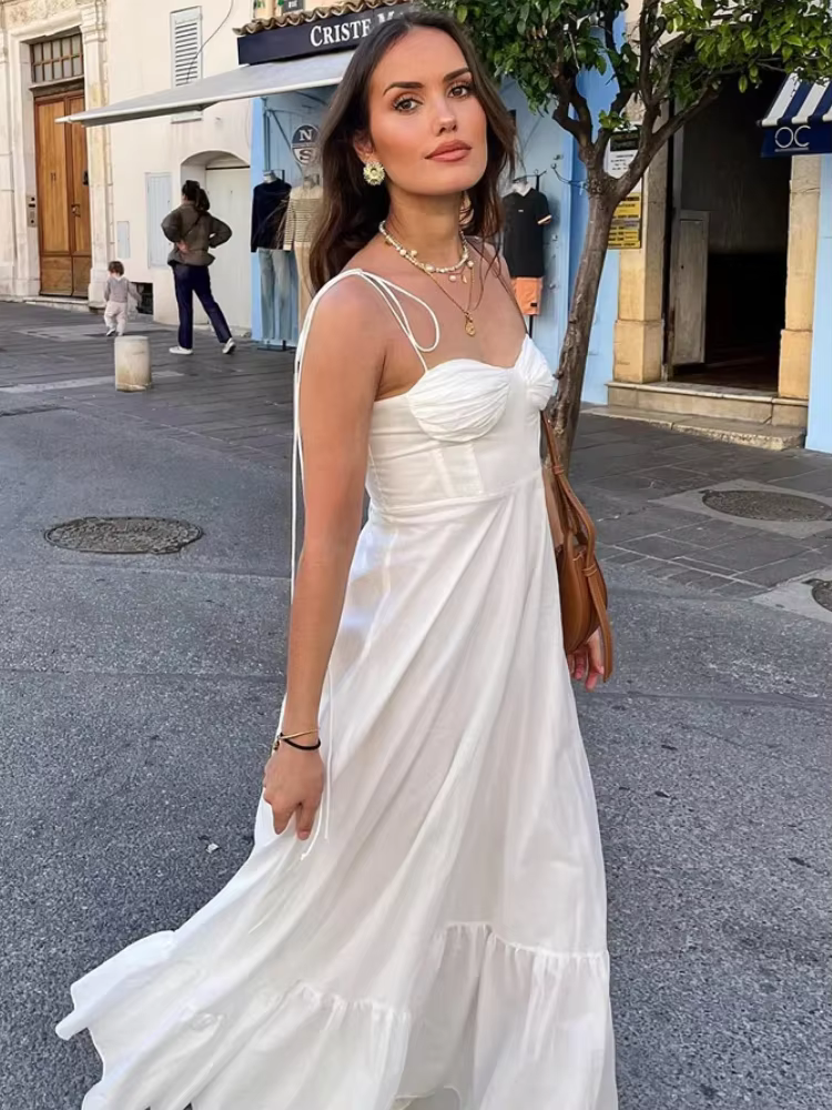 Vestido Longo Monocromático